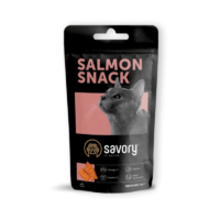 SAVORY Salmon 60g knusprige Lachs-Leckerlis für wählerische Katzen