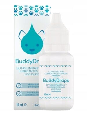 Biowet Buddy drops 15ml reinigende, feuchtigkeitsspendende Augentropfen für Hund und Katze