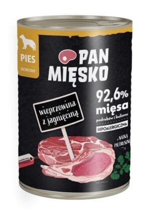 Schweinefleisch mit Lamm 400g Nassfutter für ausgewachsene Hunde