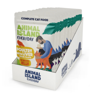 Animal Island Everyday Geflügel- und Leberfilets in Geleebrühe 12x85 g