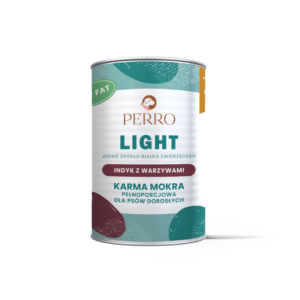 PERRO Light Indyk z warzywami monobiałkowa 400g karma mokra dla psów dorosłych
