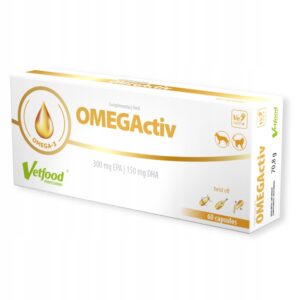 VETFOOD OMEGActiv 60 kapsułek dla psa i kota kwasy Omega-3