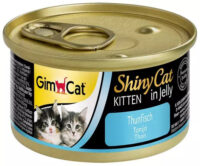 GimCat Shiny Cat Kitten Thunfisch in Gelee, 70 g Nassfutter fĂŒr Kitten