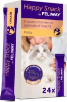 CEVA FELIWAY Happy Snack 24 x 15 g cremiger Lachs-Snack für Katzen zur Stresslinderung