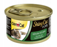 GimCat Shiny Cat Huhn und Lamm in Gelee, 70 g Nassfutter für Katzen