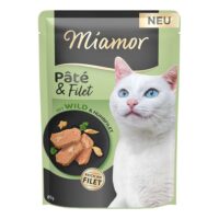 Miamor Pastete & Filet Wild und Hühnerfilet 85g Nassfutter für Katzen