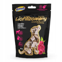 HILTON Gefriergetrocknetes Leckerli mit Lammleber und Himbeere 50 g für Hunde