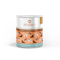 PERRO Kabeljau mit Karotten, 800 g, Monoprotein-Futter für ausgewachsene Hunde