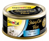 GimCat Shiny Cat Thunfischfilet in BrĂŒhe 70 g Nassfutter fĂŒr Katzen