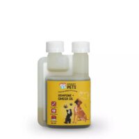 Excellent Pets Hanf + Omega-Öl 100 ml, flüssiges Ergänzungsfutter für Hunde und Katzen
