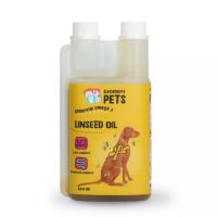 Excellent Pets Leinöl 500 ml, kaltgepresstes Leinöl für Hunde und Pferde