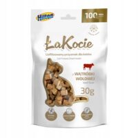 Hilton ŁaKocie Gefriergetrocknetes Rinderleber-Leckerli für Katzen 30 g