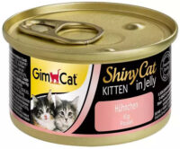 GimCat Shiny Cat Kitten Huhn in Gelee, 70 g Nassfutter fĂŒr Kitten