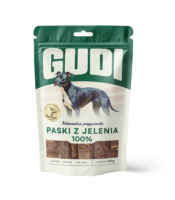 GUDI Hirschfleischstreifen 500 g Natürliche Hundeleckerlis