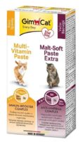 GimCat Malt Soft Extra + Multi-Vitamin Paste fĂŒr Katzen SET 2 x 20 g