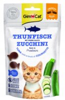 GimCat Crunchy Snacks Thunfisch & Zucchini 50 g Knusprige Katzenleckerlis