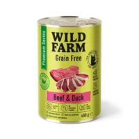 Wild Farm Katzen Premium Getreidefrei Rind und Ente 400 g