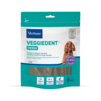 VIRBAC veggiedent fresh m für Hunde von 10-30kg x 15 Stück.