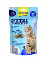 GimCat Nutri Pockets Fisch Thunfisch 60 g Vitamine mit Thunfisch fĂŒr empfindliche Katzen