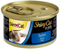 GimCat Shiny Cat Thunfisch in Gelee, 70 g Nassfutter für Katzen