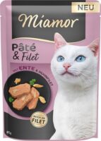 Miamor Pastete und Filet Ente mit Huhn 85g
