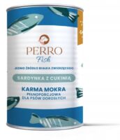 PERRO Sardine mit Zucchini 400 g Monoprotein-Nassfutter für ausgewachsene Hunde