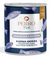 PERRO Seehecht mit Süßkartoffel 400 g Monoprotein-Nassfutter für ausgewachsene Hunde