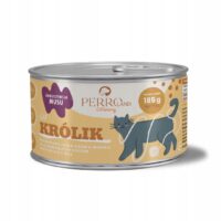 PERRO CATering Kaninchen-Monoprotein-Alleinfutter für Katzen, 185 g