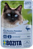 BOZITA Pouch HĂ€ppchen in SoĂe mit Rentier 85 g Nassfutter fĂŒr Katzen