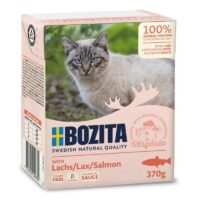 BOZITA Feline StĂŒckchen in SoĂe mit Lachs 370 g