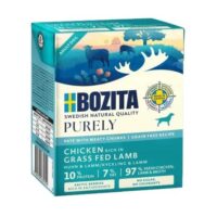 BOZITA Purely Huhn mit Lamm Pastete mit FleischstĂŒckchen 370 g Nassfutter fĂŒr Hunde
