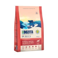 BOZITA Purely Lachs und Rind getreidefreies Futter fĂŒr erwachsene Hunde groĂer Rassen 2,5 kg