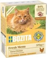 BOZITA Fleischstückchen in Soße mit extra Huhn 370 g