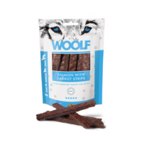 WOOLF Hundesnack Lachs mit Karottenstreifen 100 g