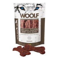 WOOLF Knochen mit Hähnchen, Kürbis & Hafer 100 g Hundesnack