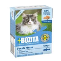 BOZITA FleischstĂŒckchen in SoĂe mit Bachforelle 370 g