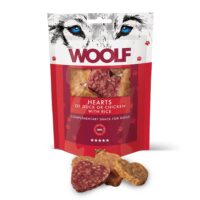 WOOLF Hundesnack Ente, Huhn & Reis-Herzen 100 g